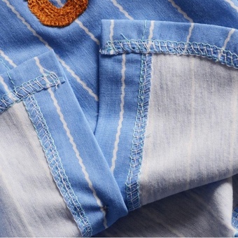 Summer Boys Short Sleeve Stripe Shirt + Jeans Short Pants Set Infant Children's Clothing - Intl June 2018 - 3 Summer Boys Short Sleeve Stripe Shirt + Jeans Short Pants Set Infant Children's Clothing - intl - 3