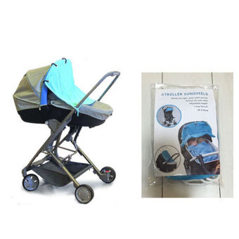 Universal Baby Stroller Ventilated Sun Shade Protection Cover WindShield Blue June 2018 - 2 Universal Baby Stroller Ventilated Sun Shade Protection Cover WindShield Blue - 2