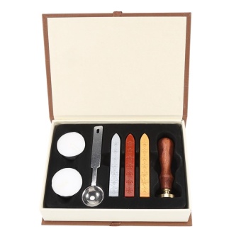 Vintage Alphabet Sealing Wax Stamp Set With Wood Handle + Spoon+Candle(S) - Intl June 2018 - 3 Vintage Alphabet Sealing Wax Stamp Set with Wood Handle + Spoon+Candle(S) - intl - 3