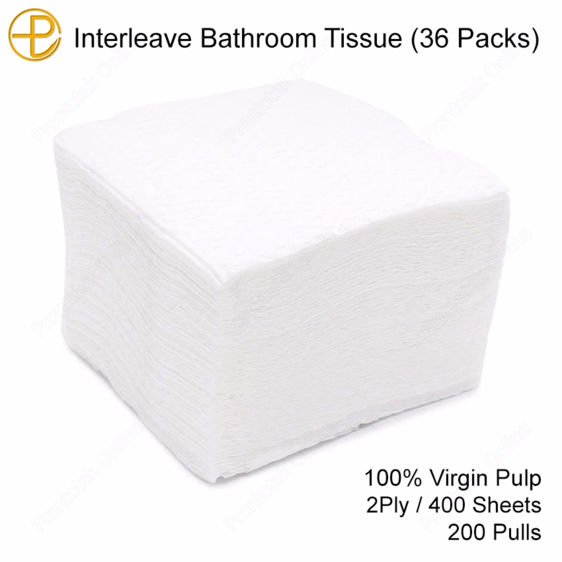 36 Packs Interleave Bathroom Tissue (2 Ply / 400 Sheets) Philippines