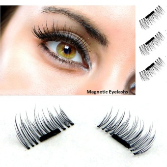4 Pcs / Pair 3D Magnetic False Eyelashes Natural Handmade To Long False Eyelashes Thick Cross Eyelashes Eyelash Extension Kit - Intl June 2018 - 2 4 Pcs / Pair 3D Magnetic False Eyelashes Natural Handmade To Long False Eyelashes Thick Cross Eyelashes Eyelash Extension Kit - intl - 2