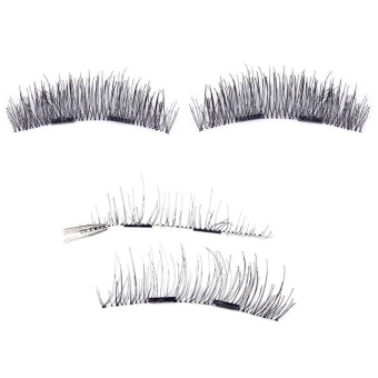 4pcs (1 Pair) Magnetic Eye Lashes 3D Reusable False MagnetEyelashes Extension - Intl June 2018 - 2 4pcs (1 Pair) Magnetic Eye Lashes 3D Reusable False MagnetEyelashes Extension - intl - 2
