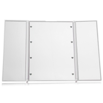 8 LED Light Illuminated Foldable Make Up Cosmetic Tabletop BeautyVanity Mirror - Intl May 2018 - 4 8 LED Light Illuminated Foldable Make Up Cosmetic Tabletop BeautyVanity Mirror - intl - 4