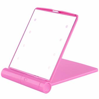 8 LED Vanity Mirror Compact Portable Cosmetic Mini Makeup Mirror(Pink) April 2018 - 4 8 LED Vanity Mirror Compact Portable Cosmetic Mini Makeup Mirror(Pink) - 4