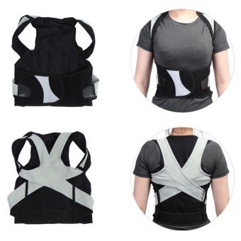Adult Students Posture Shoulder Back Corrector Lumbar Waist SupportCorrection Belt(XL) - Intl June 2018 - 3 Adult Students Posture Shoulder Back Corrector Lumbar Waist SupportCorrection Belt(XL) - intl - 3