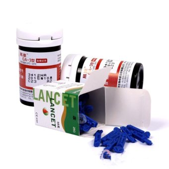 Blood Glucose Meter With 50 Test Strips And 50 Lancet Needles Free 50 Alcohol Swabs - Intl June 2018 - 2 Blood Glucose Meter With 50 Test Strips and 50 Lancet Needles Free 50 Alcohol Swabs - intl - 2