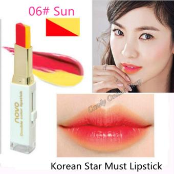 Candy Online Korea NOVO Double Color Lipstick Makeup Moisturizing Color Gradient Lipstick #6 June 2018 - 2 Candy Online Korea NOVO Double Color Lipstick Makeup Moisturizing Color Gradient Lipstick #6 - 2