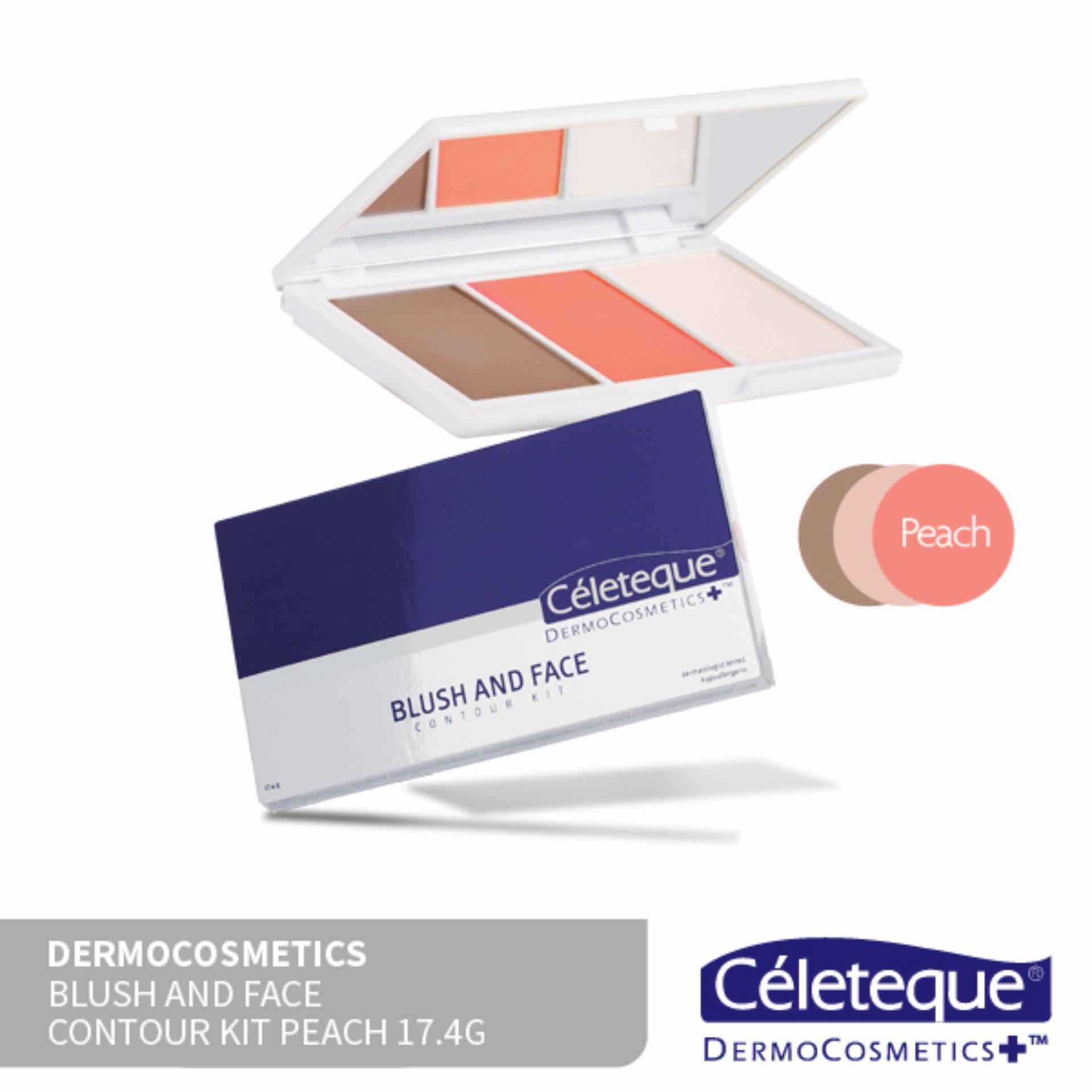 Céleteque Dermocosmetics Blush and Face Contour Kit 17.4g (Peach) Philippines