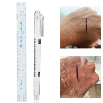 Diotem 3 Pcs Microblading Surgical Skin Piercing Eyebrow Marker PenWith Ruler + Magic Eraser Brush Tattoo Remover Scribe Tool - Intl June 2018 - 3 Diotem 3 pcs Microblading Surgical Skin Piercing Eyebrow Marker PenWith Ruler + Magic Eraser Brush Tattoo Remover Scribe Tool - intl - 3