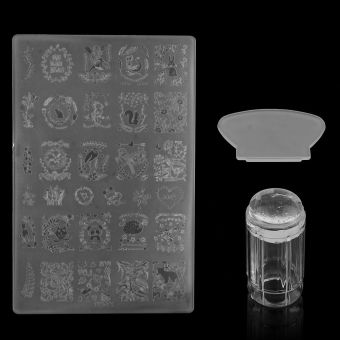 DIY Nail Art Stamping Stamper Kit With Image Plate & ScraperManicure Tool Set-Transparent June 2018 - 2 DIY Nail Art Stamping Stamper Kit With Image Plate & ScraperManicure Tool Set-Transparent - 2