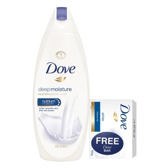 Dove Body Wash Deep Moisture 22oz With Free Dove Bar White 4oz June 2018 - 2 Dove Body Wash Deep Moisture 22oz with Free Dove Bar White 4oz - 2
