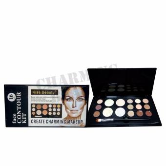 Kiss Beauty Create Charming MakeUp Face Contour Kit 16 Colors With Brush Sets Makeup Tool 5 Sets June 2018 - 2 Kiss Beauty Create Charming MakeUp face Contour Kit 16 Colors with Brush Sets Makeup tool 5 sets - 2