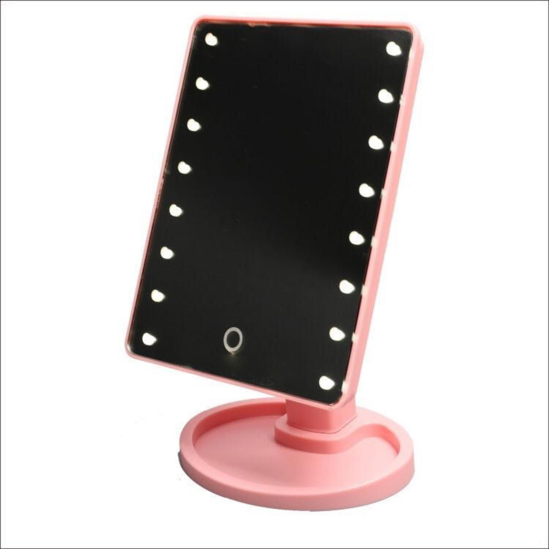 Led Touch Screen Makeup Mirror Portable 16 Leds Pink Philippines