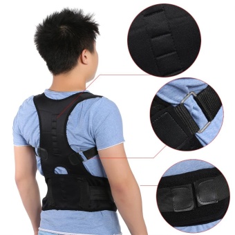 Magnetic Back Shoulder Lumbar Support Posture Correction Belt(L) - Intl June 2018 - 2 Magnetic Back Shoulder Lumbar Support Posture Correction Belt(L) - intl - 2