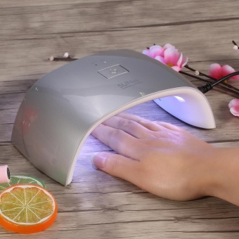 Manicure UV Nail Lamp 18W Led Gel Polish Cure Double Light Dryer Nailart Machine EU Plug Silver - Intl June 2018 - 4 Manicure UV Nail Lamp 18W Led Gel Polish Cure Double Light Dryer Nailart Machine EU Plug Silver - intl - 4