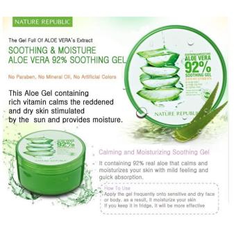 Nature Republic Soothing And Moisturizing Aloe Vera 92% SoothingGel 300ml - SET OF 1 June 2018 - 3 Nature Republic Soothing and Moisturizing Aloe Vera 92% SoothingGel 300ml - SET OF 1 - 3
