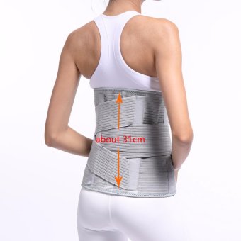 (Size M) High Back Brace Waist Belt Spine Support Men Women BeltsBreathable Lumbar Corset Orthopedic Back Support - Intl June 2018 - 3 (Size M) High Back Brace Waist Belt Spine Support Men Women BeltsBreathable Lumbar Corset Orthopedic Back Support - intl - 3