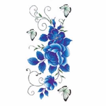 Tattoo TBX 9011 Rose Artificial Flower Tattoo Sticker Flash Henna Waterproof Temporary Tattoo On Women Body May 2018 - 2 Tattoo TBX 9011 Rose Artificial Flower tattoo sticker flash henna waterproof temporary tattoo on Women Body - 2
