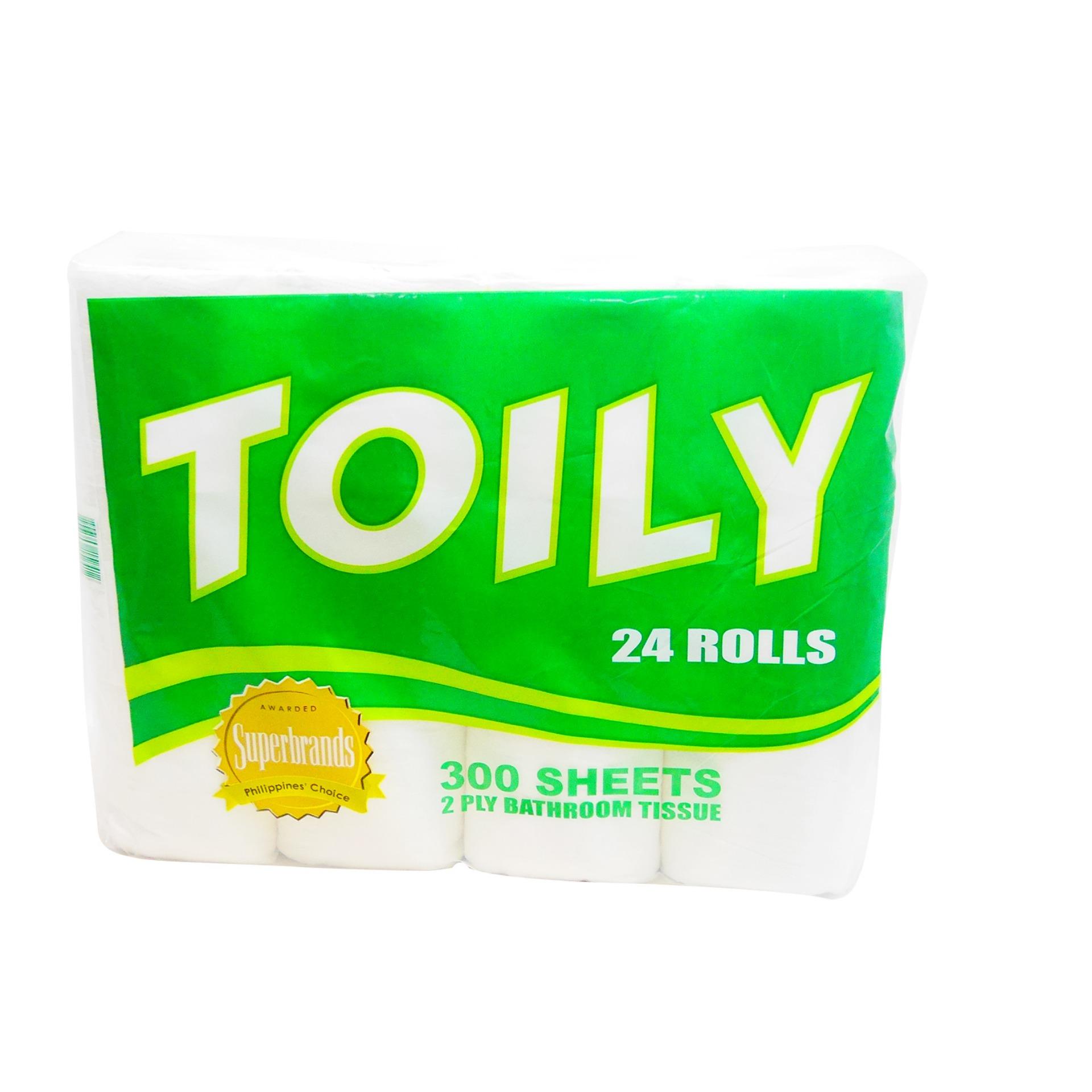 Toily 24 Rolls/ 300 Sheets 2 Ply Bathroom Tissue 1S 152412w33 Philippines