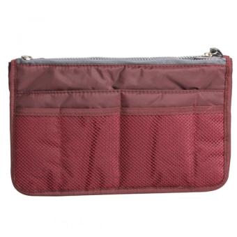 YBC Women Nylon Cosmetic Makeup Bag Organizer Storage Bag PouchHolder Wine Red June 2018 - 3 YBC Women Nylon Cosmetic Makeup Bag Organizer Storage Bag PouchHolder Wine Red - 3