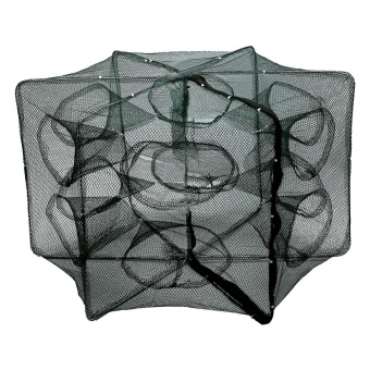 12 Holes Automatic Fishing Net Shrimp Cage Nylon Foldable Crab FishTrap Cast - Intl June 2018 - 5 12 Holes Automatic Fishing Net Shrimp Cage Nylon Foldable Crab FishTrap Cast - intl - 5
