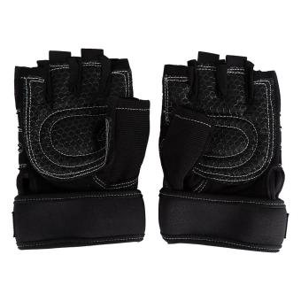 2 Pcs Weight Lifting Gym Training Fitness Gloves(Black/M) - Intl June 2018 - 3 2 Pcs Weight Lifting Gym Training Fitness Gloves(Black/M) - intl - 3
