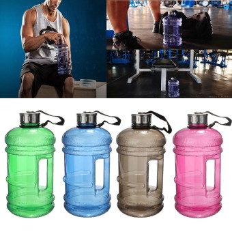 2.2 Liter (Half Gallon) 64oz BPA-Free Large Training Gym Water Bottle Handle June 2018 - 5 2.2 Liter (Half Gallon) 64oz BPA-Free Large Training Gym Water Bottle Handle - 5