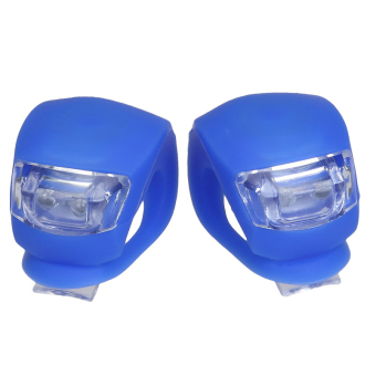 2X Silicone Bike Bicycle Cycling Head Front Rear Wheel LED FlashLight Lamp - Intl July 2018 - 3 2X Silicone Bike Bicycle Cycling Head Front Rear Wheel LED FlashLight Lamp - Intl - 3