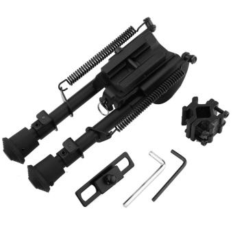 6-9 Inches Outdoor Aluminium Telescopic Rifle Bipod Adjustable Spring Return With 3 Adapters - Intl April 2018 - 3 6-9 Inches Outdoor Aluminium Telescopic Rifle Bipod Adjustable Spring Return with 3 Adapters - intl - 3