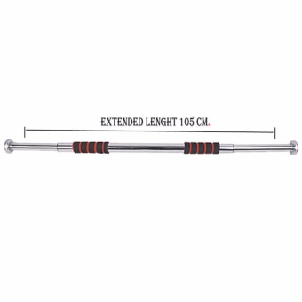 Adjustable Door Way Pull Up Gym Bar (Black/Orange) June 2018 - 2 Adjustable Door Way Pull Up Gym Bar (Black/Orange) - 2