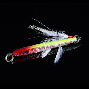 Bait Jig Crankbaits Bass Tackle Hook 11g/5.7cm Lead Fishing Lure With Feather June 2018 - 4 Bait Jig Crankbaits Bass Tackle Hook 11g/5.7cm Lead Fishing Lure with Feather - 4