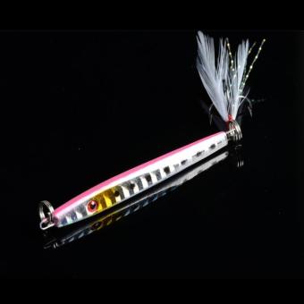 Bait Jig Crankbaits Bass Tackle Hook 11g/5.7cm Lead Fishing Lure With Feather June 2018 - 5 Bait Jig Crankbaits Bass Tackle Hook 11g/5.7cm Lead Fishing Lure with Feather - 5