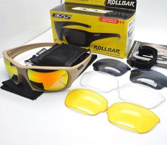 ESS ROLLBAR On The Tactical Goggles Cycling Sunglasses Protectthemselves From Blowing Sand Night Vision Beige Color - Intl June 2018 - 4 ESS ROLLBAR on the tactical goggles cycling sunglasses protectthemselves from blowing sand night vision Beige color - intl - 4