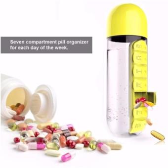 Gym Ball (Silver) With Pill & Vitamin Water Bottle Organizer(Yellow) June 2018 - 5 Gym Ball (Silver) with Pill & Vitamin Water Bottle Organizer(Yellow) - 5