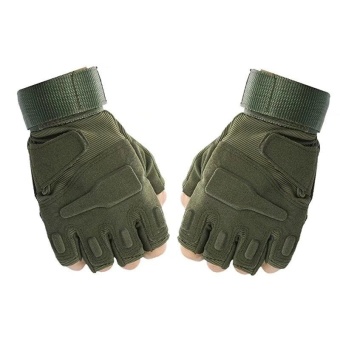 Half Finger Gloves + Balaclava Full Face Mask For Windproof Sun UV Block Military Tactical Outdoor Sports Hunting Riding Cycling Bike Weight Lifting Boxing Woman Man Size M(Army Green) - Intl July 2018 - 3 Half Finger Gloves + Balaclava Full Face Mask for Windproof Sun UV Block Military Tactical Outdoor Sports Hunting Riding Cycling Bike Weight Lifting Boxing Woman Man Size M(Army green) - intl - 3