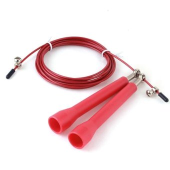 LALANG 3m Metal Bearing Skipping Rope Speed Cable Jump Rope FitnessSports (Red) April 2018 - 2 LALANG 3m Metal Bearing Skipping Rope Speed Cable Jump Rope FitnessSports (Red) - 2