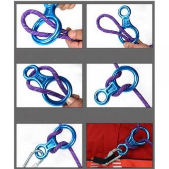 MagiDeal 2pcs Safety Climbing Outdoor Rescue Figure 8 Belay DeviceRappel Descender - Intl July 2018 - 2 MagiDeal 2pcs Safety Climbing Outdoor Rescue Figure 8 Belay DeviceRappel Descender - intl - 2