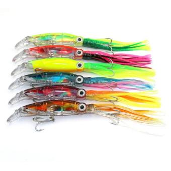PAlight Squid Jig Fishing Lure 14cm 40g Octopus Skirt Bait 3D Eyes With Treble Hook Hard Bait For Sea Fishing - Intl June 2018 - 2 PAlight Squid Jig Fishing Lure 14cm 40g Octopus Skirt Bait 3D Eyes with Treble Hook Hard Bait for Sea Fishing - intl - 2