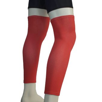 PROCARE PROTECT #6044UR Leg Sleeves 17-inch, Thigh Knee ShinSupport, Elastic 4-way Spandex Seamless PAIR (Red) June 2018 - 2 PROCARE PROTECT #6044UR Leg Sleeves 17-inch, Thigh Knee ShinSupport, Elastic 4-way Spandex Seamless PAIR (Red) - 2