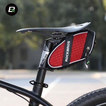RockBros Quick Install Cycling Back Seat Saddle Bag Rainproof BikeBag Reflective Stripe MTB Mountain Road Pouch Bicycle Accessories 4Colors - Intl April 2018 - 3 RockBros Quick Install Cycling Back Seat Saddle Bag Rainproof BikeBag Reflective Stripe MTB Mountain Road Pouch Bicycle Accessories 4Colors - intl - 3