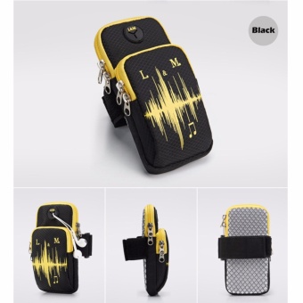 Running Bag Sport Arm Bag For 5.4-6.1 Inch Universal Arm Band Phone Case Adjustable Waterproof Nylon Jogging(Black) - Intl April 2018 - 3 Running Bag Sport Arm Bag For 5.4-6.1 Inch Universal Arm Band Phone Case Adjustable Waterproof Nylon Jogging(Black) - intl - 3
