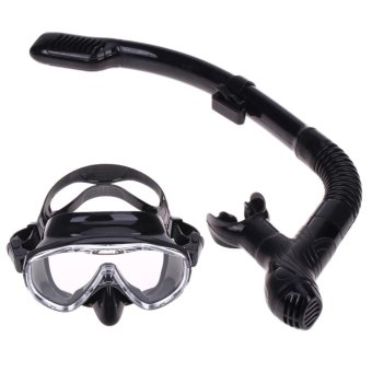Silicone Diving Mask Anti-Fog Goggles Glasses + Snorkel BreathingTube Set - Intl April 2018 - 5 Silicone Diving Mask Anti-Fog Goggles Glasses + Snorkel BreathingTube Set - intl - 5
