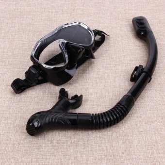 Silicone Diving Mask Anti-Fog Goggles Glasses + Snorkel BreathingTube Set - Intl April 2018 - 4 Silicone Diving Mask Anti-Fog Goggles Glasses + Snorkel BreathingTube Set - intl - 4