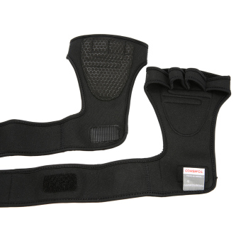 TOMSHOO Unisex Weightlifting Gloves With Wrist Wrap Hand Grip PadsBundle Set For Men And Women 2-in-1 Fitness Bundle For CrossTraining - Intl June 2018 - 5 TOMSHOO Unisex Weightlifting Gloves with Wrist Wrap Hand Grip PadsBundle Set for Men and Women 2-in-1 Fitness Bundle for CrossTraining - intl - 5