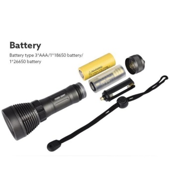 Underwater 500M 5000LM XM-L T6 LED Diving Flashlight Waterproof Torch - Intl June 2018 - 5 Underwater 500M 5000LM XM-L T6 LED Diving Flashlight Waterproof Torch - intl - 5