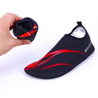 1Pairs Skin Shoes Water Shoes Socks Yoga Exercise Pool Beach SwimSlip (Red) - Intl July 2018 - 3 1Pairs Skin Shoes Water Shoes Socks Yoga Exercise Pool Beach SwimSlip (Red) - intl - 3