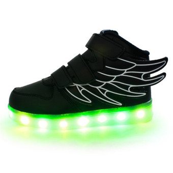 2016 Fashion LED Sneakers Sports Shoes LED Shoes For Kids Boys Girls USB Charging Flashing 7 Colors Sneakers June 2018 - 3 2016 Fashion LED Sneakers Sports Shoes LED Shoes For Kids Boys Girls USB Charging Flashing 7 Colors Sneakers - 3