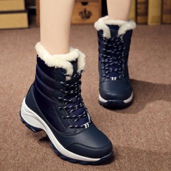 2016 Women Snow Boots Winter Warm Boots Thick Bottom Platform Waterproof Ankle Boots For Women Thick Fur Cotton Shoes Size 35-41 - Intl June 2018 - 5 2016 Women Snow Boots Winter Warm Boots Thick Bottom Platform Waterproof Ankle Boots For Women Thick Fur Cotton Shoes Size 35-41 - intl - 5