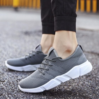 2017 New Fashion Outdoor Sport Shoes For Man Lower Cut Fly Weave Breathable Leisure Shoes (grey) - Intl June 2018 - 2 2017 New Fashion Outdoor Sport Shoes for Man Lower Cut Fly Weave Breathable Leisure Shoes (grey) - intl - 2
