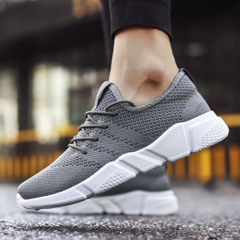 2017 New Fashion Outdoor Sport Shoes For Man Lower Cut Fly Weave Breathable Leisure Shoes (grey) - Intl June 2018 - 3 2017 New Fashion Outdoor Sport Shoes for Man Lower Cut Fly Weave Breathable Leisure Shoes (grey) - intl - 3